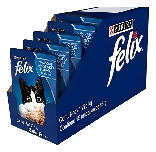 Pouch Purina Felix X 15 Pouch 85g Surtido Traviesospet#