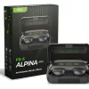 Auriculares F9-5 In-ear Inalámbricos Alpina Powerbank Color Negro Luz Verde