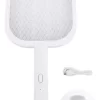 Raqueta Paleta Mata Moscas Mosquitos C/ Trampa Recargable Color Blanco