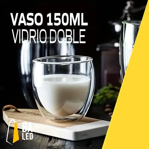 D_NQ_NP_735239-MLA84020168930_052025-O.webp Vaso Doble Vidrio Taza Cafe Espresso Pocillo 150ml Color Transparente
