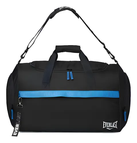D_NQ_NP_735324-MLA94921127132_102025-O.webp Bolso Deportivo Everlast Grande Con Botinero + Llavero Viaje Color Negro 18540 Lisa