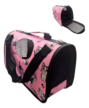 Bolso Transportador Perro Gato Ventilacion Mediano Mascotas Varios