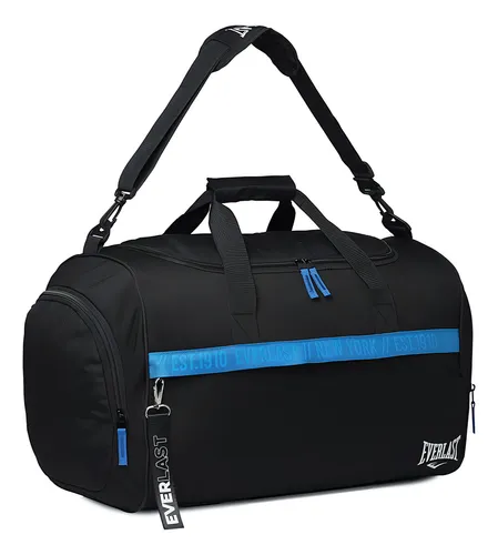 D_NQ_NP_737065-MLA92562568209_092025-O.webp Bolso Deportivo Everlast Grande Con Botinero + Llavero Viaje Color Negro 18540 Lisa