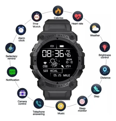 Smartwatch Reloj Inteligente Fd68 Bluetooth Deporte Fitness