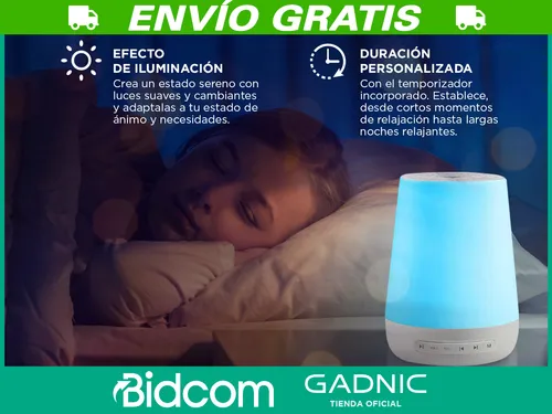 Maquina De Ruido Blanco Gadnic Funciona Con Aplicación