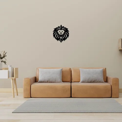 D_NQ_NP_742844-MLA79061356030_092024-O.webp Cuadro Decorativo Cabeza De León Calado En Madera Mdf Negro Negro