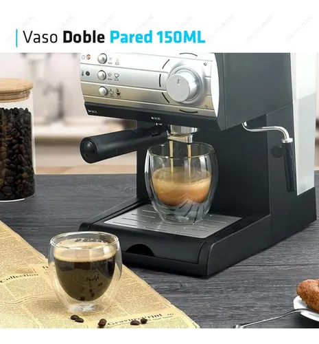 D_NQ_NP_743430-MLA84019323300_052025-O.webp Vaso Doble Vidrio Taza Cafe Espresso Pocillo 150ml Color Transparente