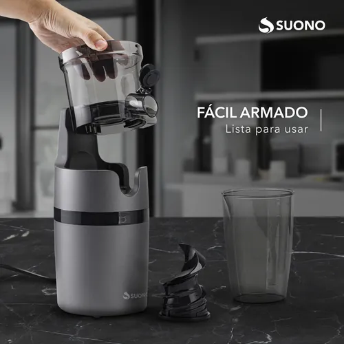 Juguera Eléctrica Suono Extracción Lenta Vertical Gris