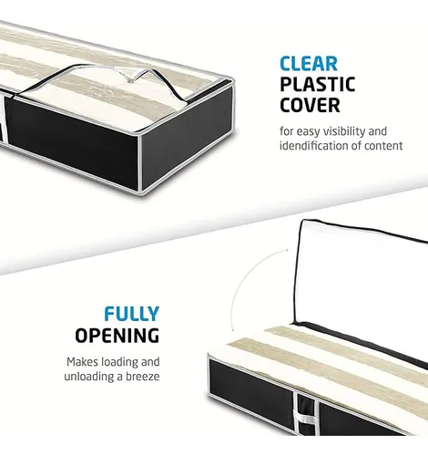 D_NQ_NP_744385-MLA95958052010_102025-O.webp Bajo Cama X 2 Gris Organizadores De Tela Multiuso Bajo Cama Plegable Oragnizar Placard Multiuso Ropa Pvc Transparente Guardado Al Vacio Frazadas Colchas Cobertores