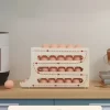 Huevera Deslizante Organizador De Huevos Apilable Cavidades De 3 Niveles Dispensador Para Heladera, Mantener Orden Almacenamiento Y Frescura Levys Bazar
