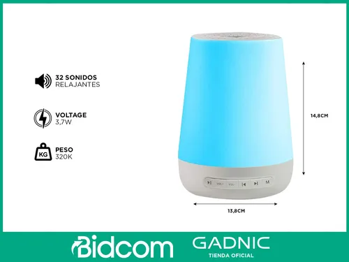 Maquina De Ruido Blanco Gadnic Funciona Con Aplicación