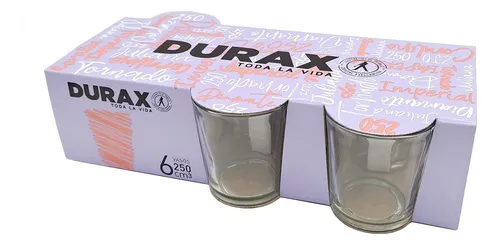 D_NQ_NP_752335-MLU74726698698_032024-O.webp Vaso Vidrio Bajo Imperial Durax 250 Ml Hsk / 6 Unidades Color Transparente