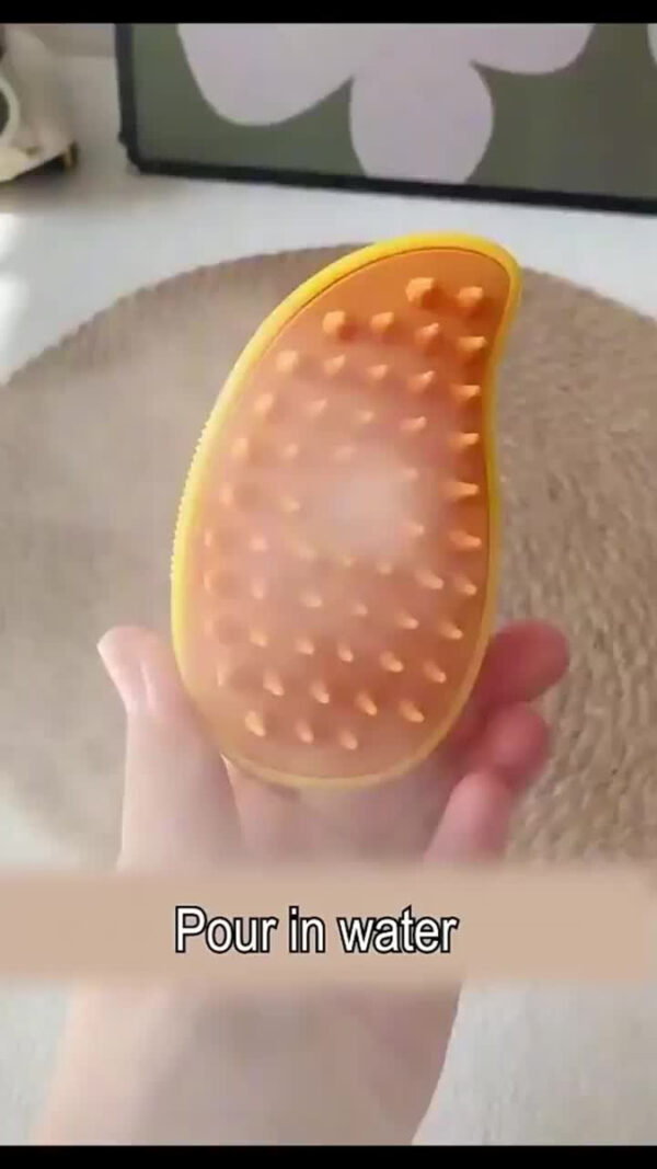 Cepillo De Vapor Para Mascotas 3 En 1 Con Spray Y Masajeador