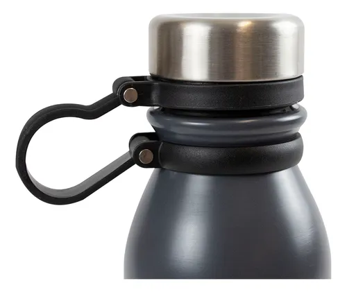 Botella Termica Deportiva Dakota Acero Inoxidable 600ml Color Gris Ocuro