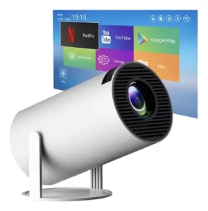 Proyector Led Smart Android 11 Fhd 4500 Lumenes Wifi Bt Color Blanco