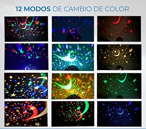 Velador Estrellas Luces Proyectores Luz Bola Pelotas Galaxia