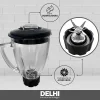 Licuadora De Vaso 1000w 1.5l Acero Inox Jarra Vidrio Delhi Color Plateado