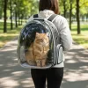 Mochila Transportadora Para Mascotas Rigida Gatos Perros Capsula