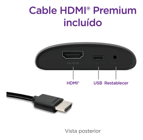 Roku Express 3960 Hd | Convertir Tu Tv En Smart | Tv Box | Chromecast | Apple Tv | Aparato Para Transformar El Tv Para Ver Netflix Y Youtube | Amazon Tv Stick.
