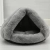 Cama Cucha De Peluche Para Gato Perro Mascota Cueva