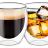 D_NQ_NP_783922-MLU74297833545_012024-O.webp Vaso Doble Vidrio Taza Cafe Espresso Pocillo 150ml Color Transparente