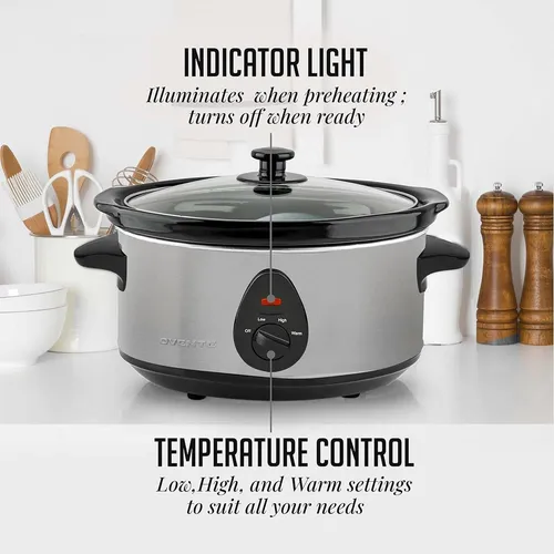 D_NQ_NP_786263-MLA84555240742_052025-O.webp Olla Coccion Lenta 3.5 Litros 4 Perso Ceramica Shabat Kosher Color Gris Frecuencia 50Hz/60Hz
