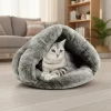 Cama Cucha De Peluche Para Gato Perro Mascota Cueva