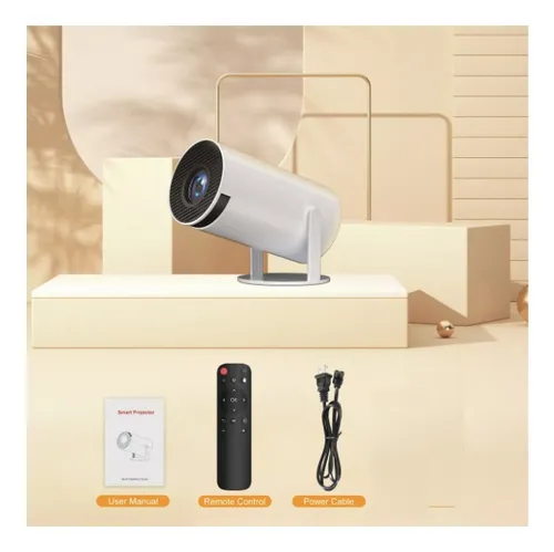 Proyector Led Smart Android 11 Fhd 4500 Lumenes Wifi Bt Color Blanco