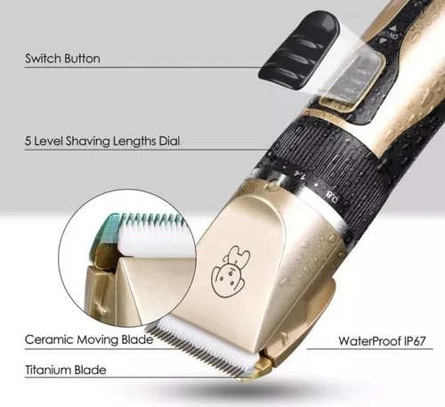 Maquina Corta Pelo Perro Mascota Recargable Inalambrica Acc