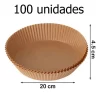 100 Papel Descartable Freidora Aire Absobente Air Fryer 20cm