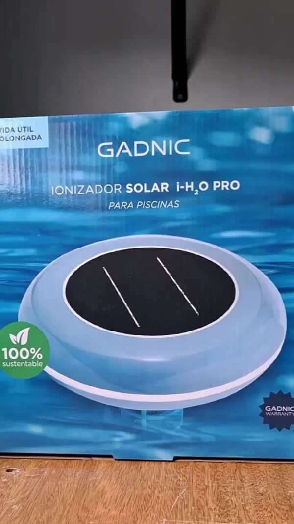 Ionizador Solar Para Pileta Gadnic L130 Panel Solar Monocristalino Pro
