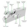 Mini Máquina De Coser Con Puntada Rápida Portátil De Mano