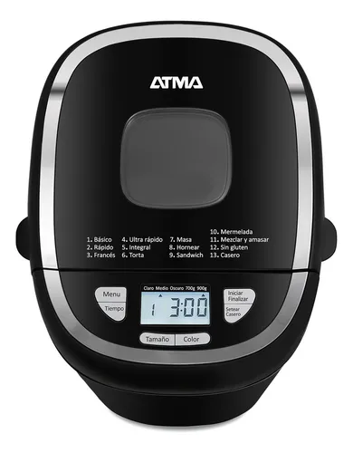 Horno De Pan Atma 550w 900 Grs Display Lcd