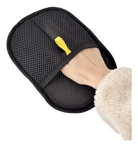 Guante Quita Pelos Y Pelusas Mascotas Sillones Ropa Negro
