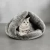Cama Cucha De Peluche Para Gato Perro Mascota Cueva