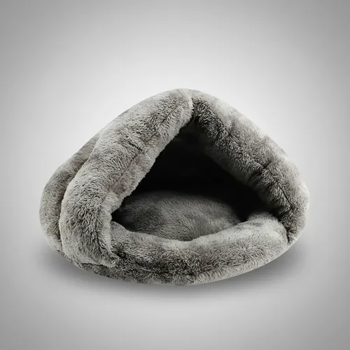 Cama Cucha De Peluche Para Gato Perro Mascota Cueva