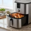 D_NQ_NP_827684-MLA92292440512_092025-O.webp Molde Bandeja Silicona Cuadrado Freidora Aire Airfryer 20cm Gris Oscuro