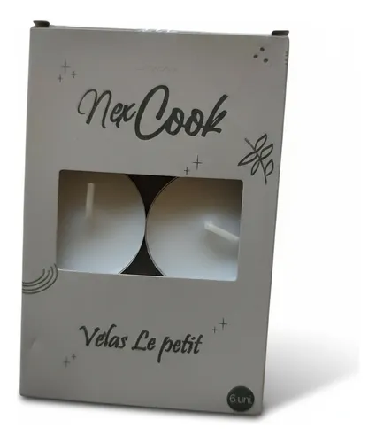 Velas Blancas Con Latita P/hornito Y Decoración Pack X 6 Uni