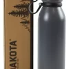 Botella Termica Deportiva Dakota Acero Inoxidable 600ml Color Gris Ocuro