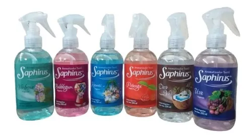 Fragancias Textiles Perfume Saphirus Pack X 12 Aromatizante