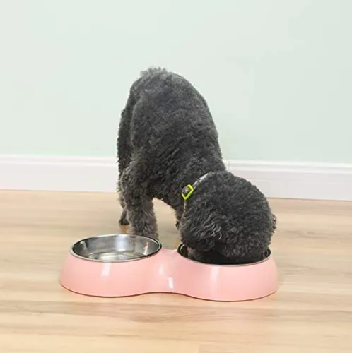 Plato Para Perro Comedero Para Mascotas Doble Perros Y Gato