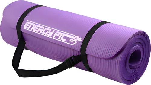 D_NQ_NP_841817-MLA94917208530_102025-O.webp Mat Yoga 10 Mm Colchoneta Pilates Caucho Nbr 180x62 + Bolso Violeta
