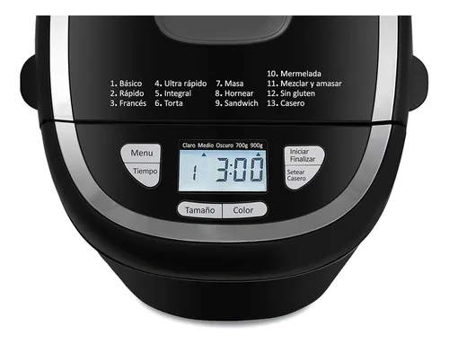 Horno De Pan Atma 550w 900 Grs Display Lcd