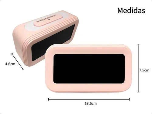 D_NQ_NP_845198-MLA87649508692_072025-O.webp Reloj despertador digital sensor luz Genérica DESPER02 color blanco