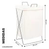Cesto Canasto Ropa Sucia Tela Impermeable Plegable C/ Manija
