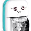 Mini Impresora Térmica Portátil Bluetooth Celular Recargable Color Celeste