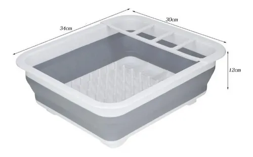 D_NQ_NP_849768-MLA92964306019_092025-O.webp Secaplatos Escurridor Silicona Plegable Cocina Gris