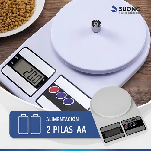 D_NQ_NP_859722-MLA93504735293_092025-O.webp Balanza de cocina digital SQ Cozinha SF-400 pesa hasta 10kg Blanco