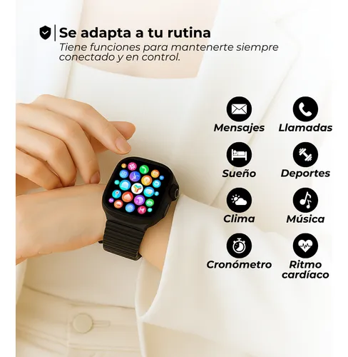 D_NQ_NP_862137-MLA94781710308_102025-O.webp Reloj Inteligente Smartwatch Malla Ranurada Bluetooth Táctil