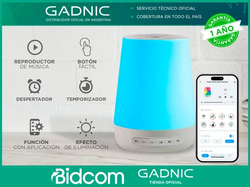 Maquina De Ruido Blanco Gadnic Funciona Con Aplicación